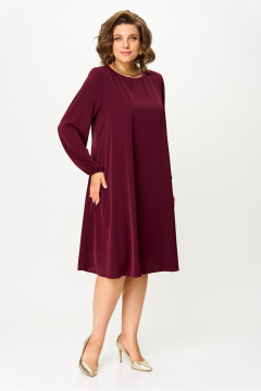 Платье БАГРЯНИЦА 3173 бордовый - фото 3