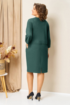 Платье VOLNA 1449 бутылочно-зеленый - фото 3