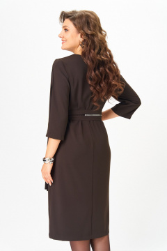 Платье ANASTASIA MAK 1294 коричневый - фото 2