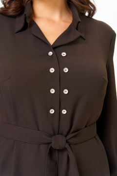 Платье ANASTASIA MAK 1296 коричневый - фото 4