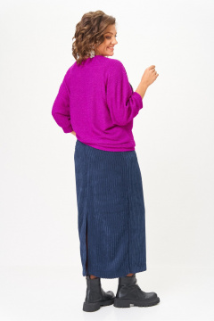 Джемпер, юбка Michel chic 1442 малиновый_синий - фото 4