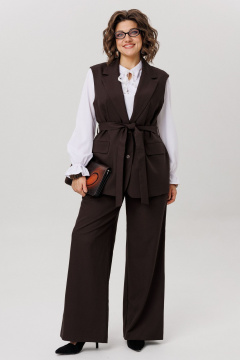 Жакет Anelli 1502 блестящий каштан - фото 3