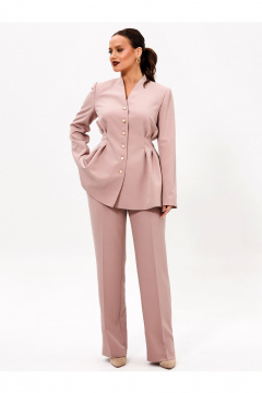 Брюки, жакет Liona Style 954 пудра - фото 2