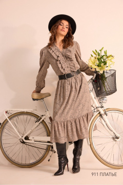 Платье NiV NiV fashion 911 капучино - фото 1