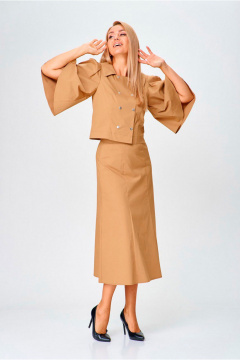 Жакет, юбка Gamma Gracia 769 бежевый - фото 5