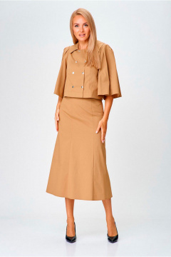 Жакет, юбка Gamma Gracia 769 бежевый - фото 1