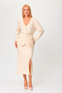 Жакет, пояс, юбка Gamma Gracia 792 кремовый - фото 2