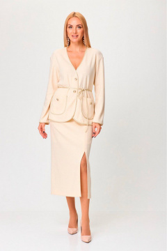 Жакет, пояс, юбка Gamma Gracia 792 кремовый - фото 1