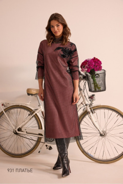 Платье NiV NiV fashion 931 персик - фото 1