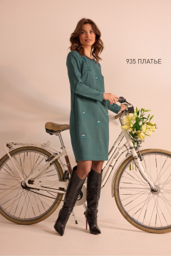 Платье NiV NiV fashion 935 бирюза - фото 3