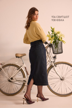 Юбка NiV NiV fashion 938 тёмно-синий - фото 5