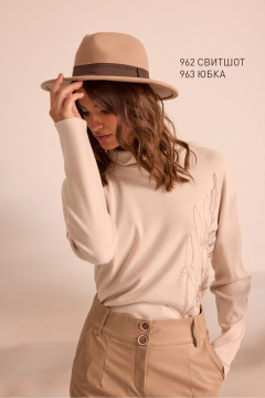 Юбка NiV NiV fashion 963 бежевый - фото 5