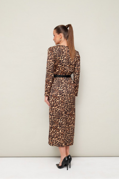 Миди-платье из струящейся ткани с анималистичным принтом PUR PUR 11-247/4 - фото 5