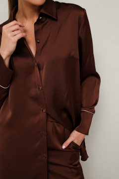 Комбинезон из струящейся ткани с ремнем и брюками PUR PUR 11-314 - фото 4