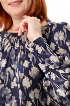 Блуза Соджи 683 синий - фото 4