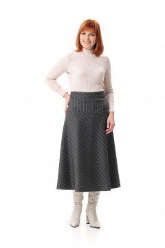 Юбка Соджи 687 серый - фото 1