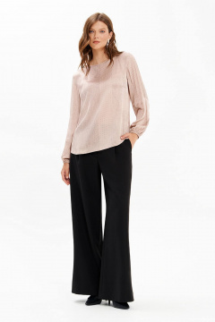 Блуза Nelva 23484 пепельно-бежевый принт - фото 4