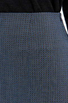 Юбка Nelva 4927 серо-синий жаккард - фото 5