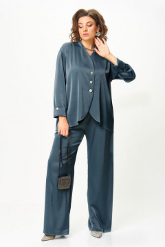 Блуза, брюки Aira Style 24245 индиго - фото 5