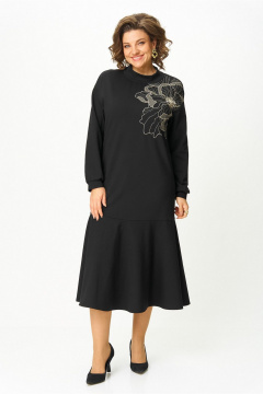 Платье Takka Plus 25-255 чёрный - фото 2