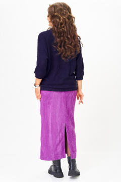 Джемпер, юбка Michel chic 1442 синий_пурпурный - фото 5