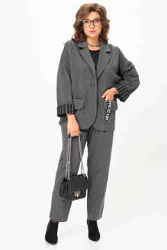 Брюки, жакет Michel chic 1437 грей - фото 2