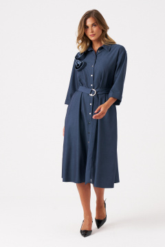 Платье Панда 112883 синий - фото 5