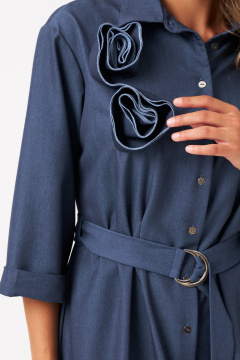 Платье Панда 112883 синий - фото 2