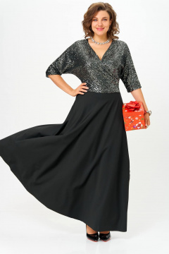 Платье Anastasia 1307 черный - фото 5