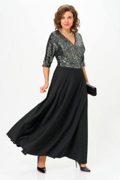 Платье Anastasia 1307 черный - фото 3