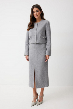 Жакет T.N.D М666/1 серый - фото 3