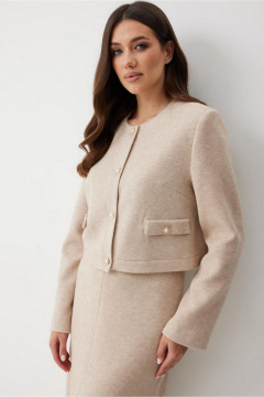 Жакет T.N.D М666/2 бежевый - фото 4