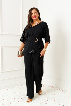 Блуза, брюки Beautiful&Free 6402 черный - фото 2