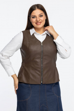 Жилет Avila 0953 коричневый - фото 2