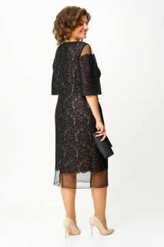 Платье Karina deLux M-1403 черный - фото 5