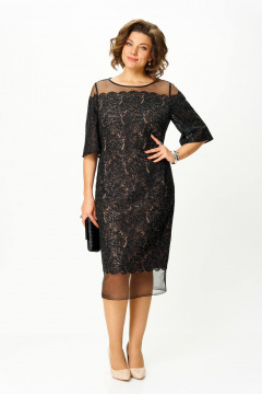 Платье Karina deLux M-1403 черный - фото 1