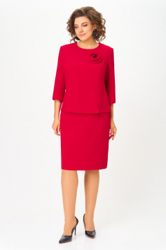 Блуза, юбка DaLi 7055.2 красный - фото 1