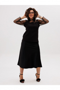 Блуза Anelli 1777 черный_туман - фото 5