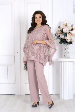 Блуза, брюки Ninele 7511 пудра - фото 1