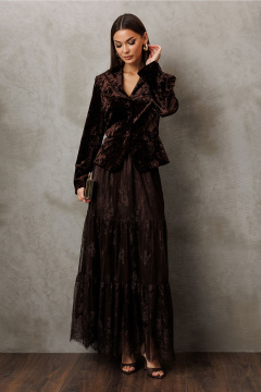 Юбка Butеr 3233 коричневый - фото 2