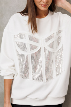 Джемпер Butеr 3235 молочный - фото 4