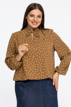 Блуза Avila 1001 светло-коричневый - фото 1