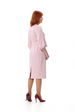 Платье с талевыми вытачками и шлицей Соджи 578 пудровый - фото 5