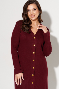 Платье AltaModa 1044 бордовый - фото 5