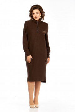 Платье Элль-стиль 2440 шоколад - фото 1