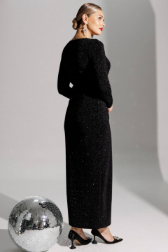 Платье Мода Юрс 25-2879 черный - фото 5