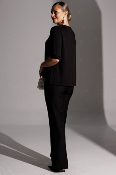 Блуза, брюки Мода Юрс 25-2883 черный - фото 2