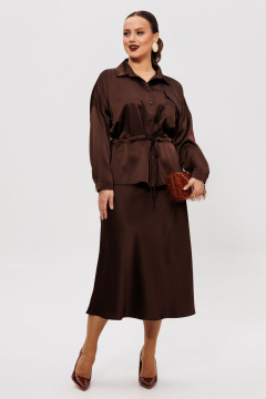 Рубашка, юбка Mubliz 252 коричневый - фото 1