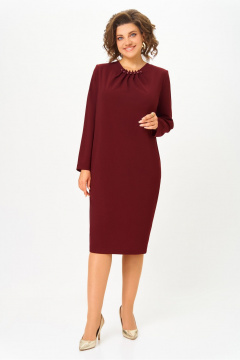 Платье DaLi 7067 бордо - фото 1