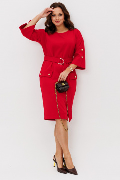 Платье Galean Style 998 красный - фото 3